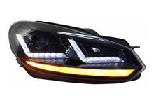 Carica l&#39;immagine nel visualizzatore di Gallery, Fari Anteriori Osram Xenon Upgrade LEDriving VW Golf MK6 VI (2008-2012) Nero LED Luce di svolta sequenziale dinamica