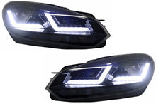 Carica l&#39;immagine nel visualizzatore di Gallery, Fari Anteriori Osram Xenon Upgrade LEDriving VW Golf MK6 VI (2008-2012) Nero LED Luce di svolta sequenziale dinamica
