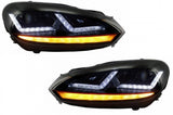 Fari Anteriori Osram Xenon Upgrade LEDriving VW Golf MK6 VI (2008-2012) Red GTI LED Luce di svolta sequenziale dinamica