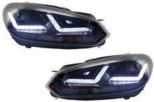 Load image into Gallery viewer, Fari Anteriori Osram Xenon Upgrade LEDriving VW Golf MK6 VI (2008-2012) Red GTI LED Luce di svolta sequenziale dinamica