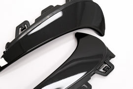 Aero Flaps Paraurti Posteriore Flics Side Fins Mercedes GLA SUV H247 (2020+) Sport Line Nero Lucido