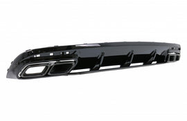 Diffusore paraurti posteriore con finali di scarico neri Mercedes Classe S C217 Coupe (2014-2020) S63 Facelift Design