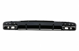 Diffusore paraurti posteriore con finali di scarico neri Mercedes Classe S C217 Coupe (2014-2020) S63 Facelift Design