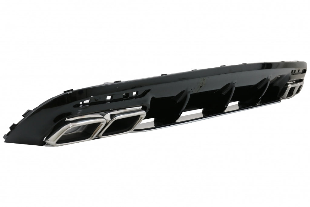 Diffusore Paraurti Posteriore con Finalini di Scarico Chrome Mercedes Classe S C217 Coupe (2014-2020) S63 Facelift Design