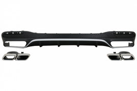 Diffusore Paraurti Posteriore con finalini di scarico Mercedes GLS Class X166 SUV Facelift (09.2015-2019) GLS63 Design