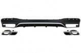 Diffusore Paraurti Posteriore con finalini di scarico Mercedes GLS Class X166 SUV Facelift (09.2015-2019) GLS63 Design