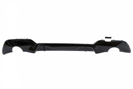 Diffusore Paraurti Posteriore Doppia uscita per singolo scarico BMW Serie 3 G20 G28 Sedan G21 Touring (2018-2022) Shiny Nero