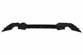 Diffusore Paraurti Posteriore Doppia uscita per singolo scarico BMW Serie 3 G20 G28 Sedan G21 Touring (2018-2022) Middle Insertion Carbon Look