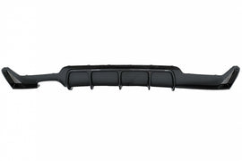 Diffusore Paraurti Posteriore BMW Serie 4 F32 F33 F36 (2013-2019) Coupe Cabrio M Performance Design Pellicola Carbonio Coating Doppia Uscita Sinistra