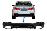 Diffusore Paraurti Posteriore BMW Serie 5 G30 G31 Limousine Touring (2017+) M Performance Design Nero Lucido