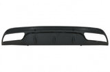 Diffusore Paraurti Posteriore Mercedes Classe C W205 S205 (2014-2020) C63 Design Only per Sport Pack Edizione Nera
