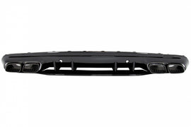 Diffusore Paraurti Posteriore Mercedes Classe C W205 S205 (2014-2020) C63S Design Nero Tips Only per AMG Sport Line