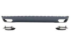Diffusore Paraurti Posteriore con finalini di scarico Audi A8 D4 (2010-2014) W12 Design