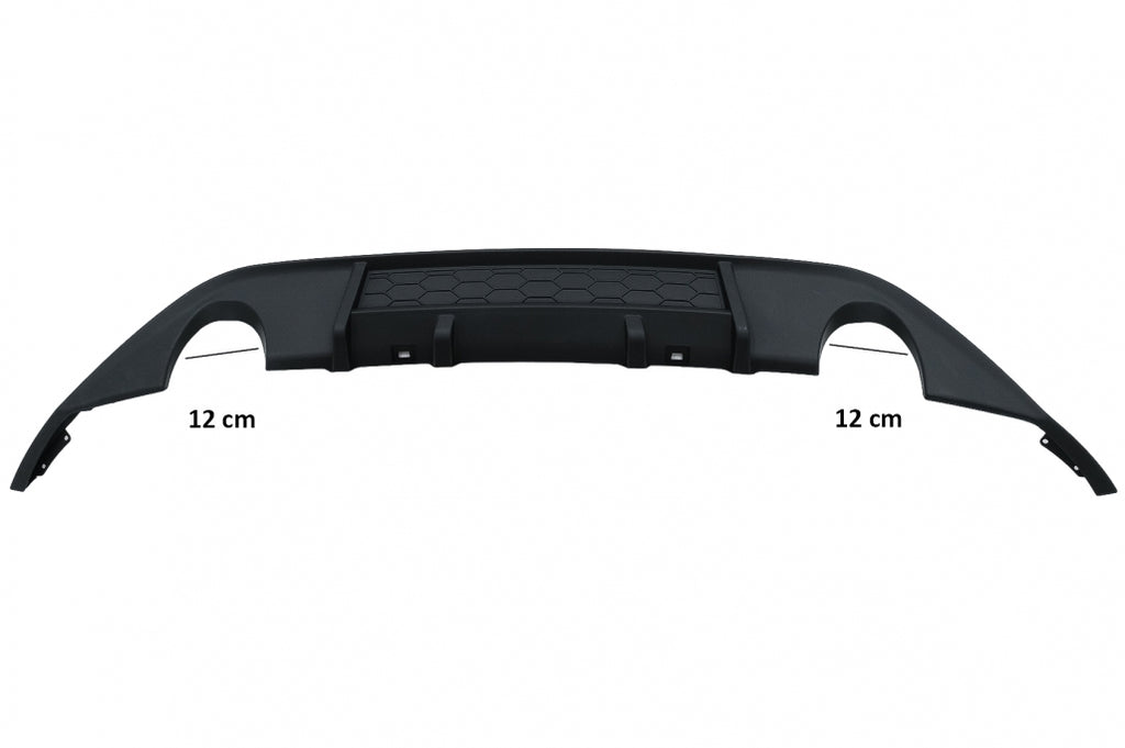 Diffusore Paraurti Posteriore con doppia uscita per finali di scarico singoli VW Golf MK7 VII (2013-2016) GTI Design