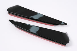 Pinne Laterali Paraurti Posteriore Mercedes C Class W205 (2014-2020) Nero Lucido