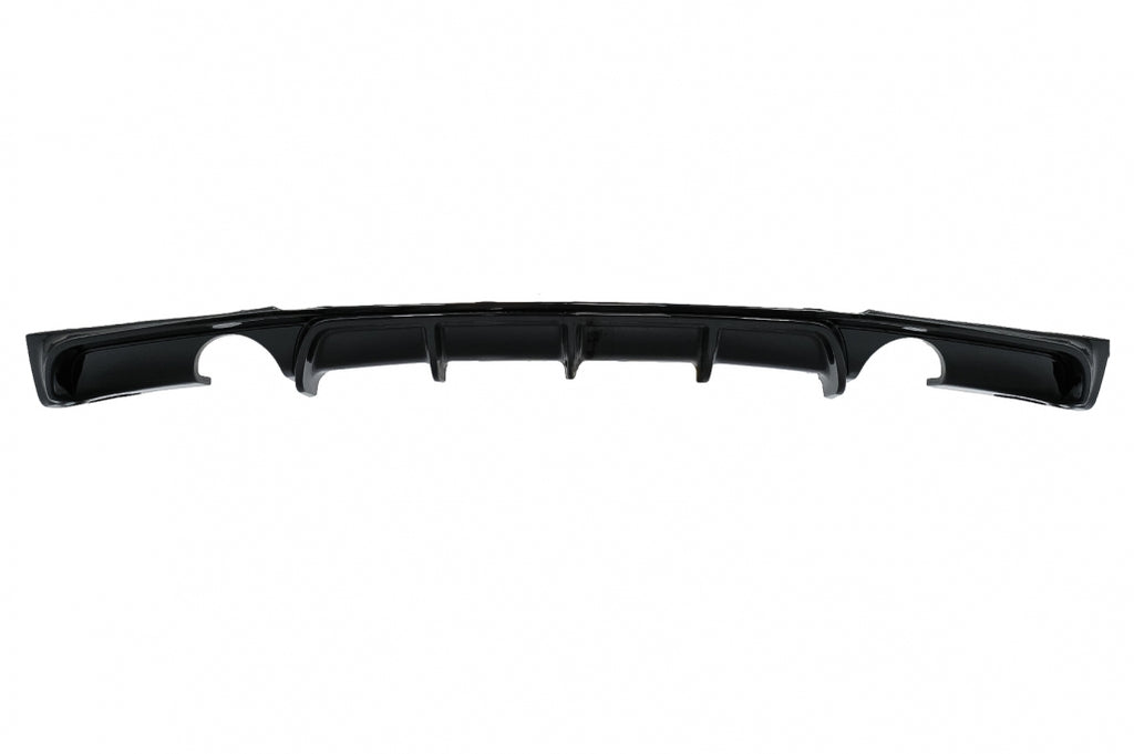 Diffusore Paraurti Posteriore Doppia uscita per singolo scarico BMW Serie 3 F30 F31 (2011-2019) M Design Nero Lucido