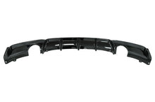 Carica l&#39;immagine nel visualizzatore di Gallery, Diffusore Paraurti Posteriore Doppia uscita per singolo scarico BMW Serie 3 F30 F31 (2011-2019) M Design Nero Lucido