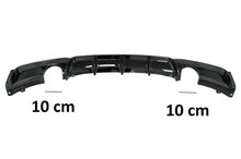 Carica l&#39;immagine nel visualizzatore di Gallery, Diffusore Paraurti Posteriore Doppia uscita per singolo scarico BMW Serie 3 F30 F31 (2011-2019) M Design Nero Lucido