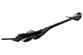 Diffusore Paraurti Posteriore Doppia Uscita Audi Q8 S-Line (2018-) Silver Tips