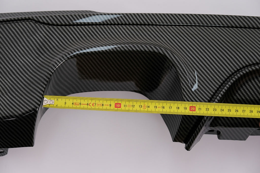 Diffusore Paraurti Posteriore Doppia Uscita BMW Serie 2 F22 F23 (2013-) M Design Carbon Look