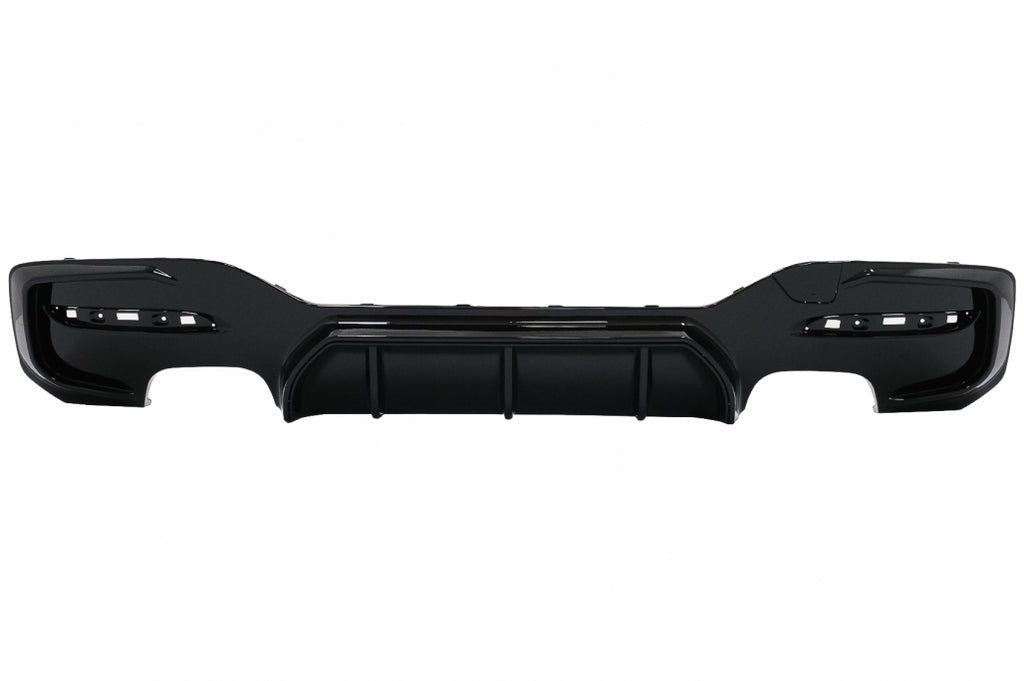 Diffusore Paraurti Posteriore Doppia Uscita BMW Serie 1 F20 F21 LCI (2015-2019) Nero Lucido