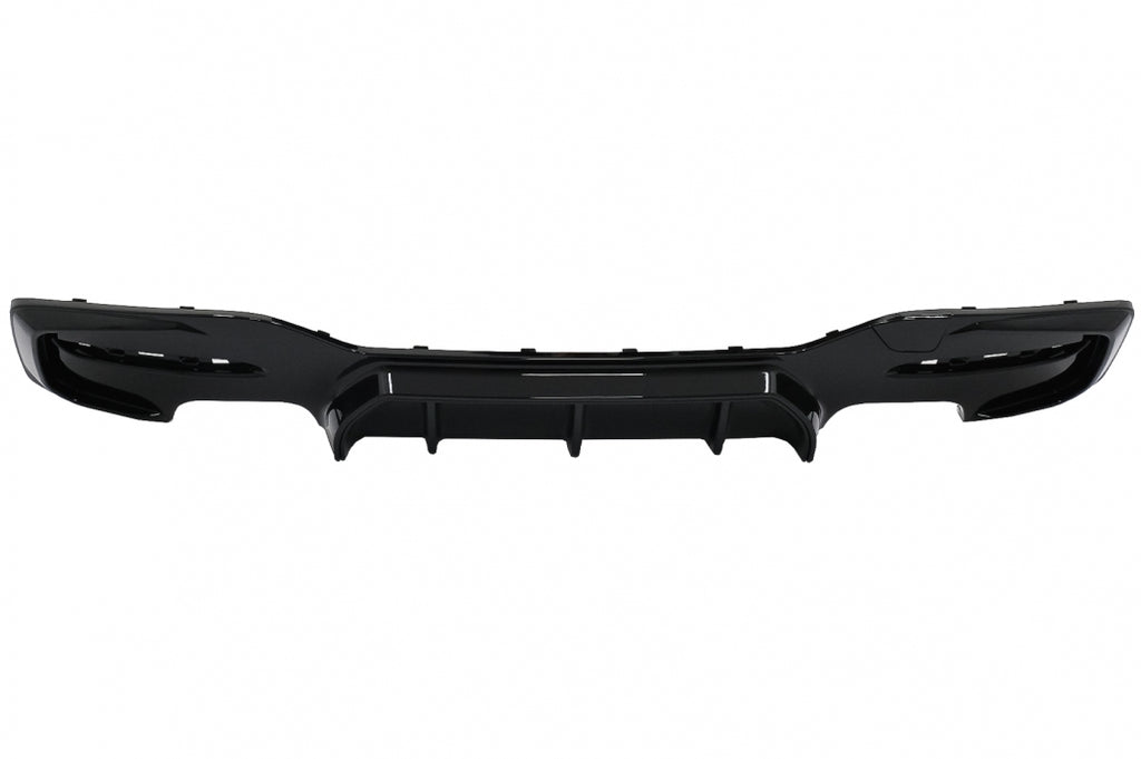 Diffusore Paraurti Posteriore Doppia Uscita BMW Serie 1 F20 F21 LCI (2015-2019) Nero Lucido