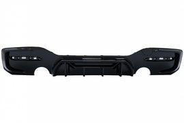 Diffusore Paraurti Posteriore Doppia uscita singola BMW Serie 1 F20 F21 LCI (2015-2019) Nero Lucido Competition Design