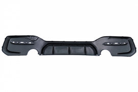 Diffusore Paraurti Posteriore Doppia uscita singola Tip BMW Serie 1 F20 F21 LCI (2015-06.2019) Nero Opaco