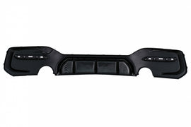 Diffusore Paraurti Posteriore Singola Uscita BMW Serie 1 F20 F21 LCI (2015-06.2019) Middle Insertion Carbon Look