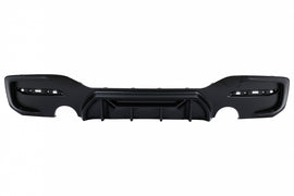 Diffusore Paraurti Posteriore Singola Uscita BMW Serie 1 F20 F21 LCI (2015-06.2019) Nero Opaco