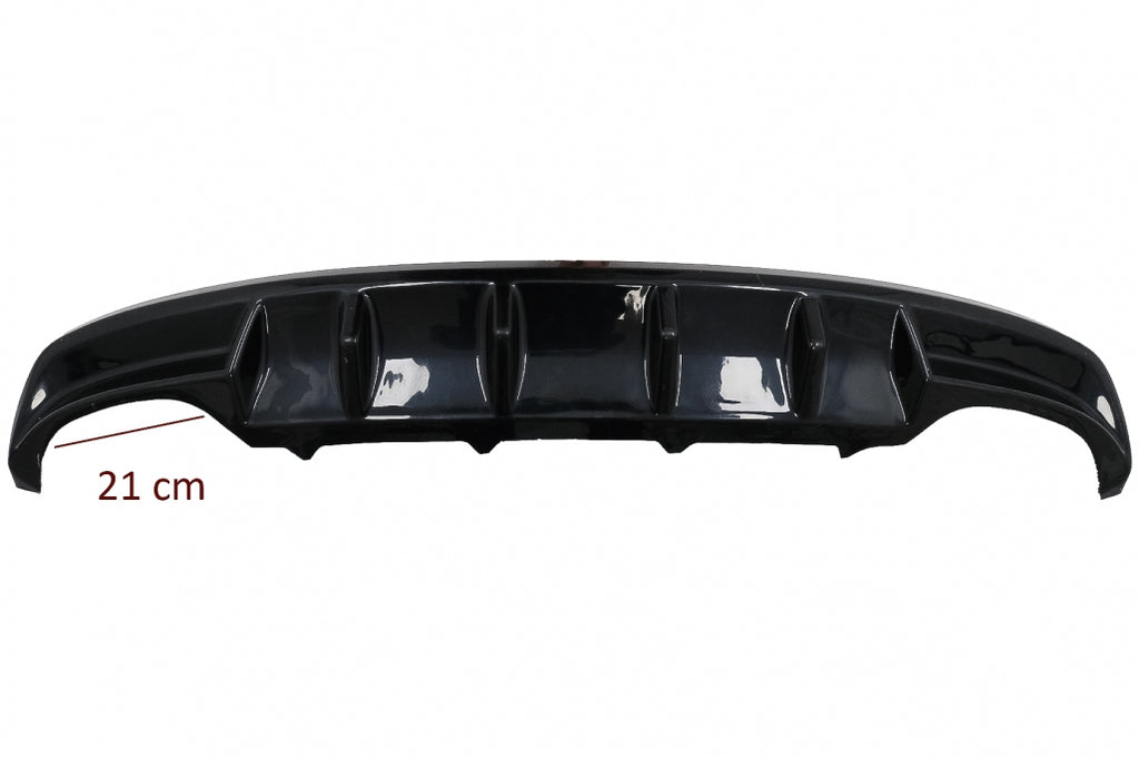 Diffusore Paraurti Posteriore Skoda Octavia III 5E Sedan Wagon (2013-2019) Nero Lucido