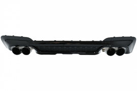 Diffusore Paraurti Posteriore Doppia Uscita con Finalini di scarico BMW X3 G01 (2018-2020) M Design Nero Lucido