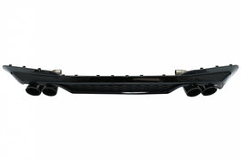 Diffusore Paraurti Posteriore Doppia Uscita con Finalini di scarico BMW X3 G01 (2018-2020) M Design Nero Lucido