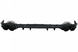Diffusore Paraurti Posteriore Doppia Uscita con Finalini di scarico Mercedes Classe C C205 A205 Coupe Cabriolet (2014-2019) C43 Design Pacchetto Notte