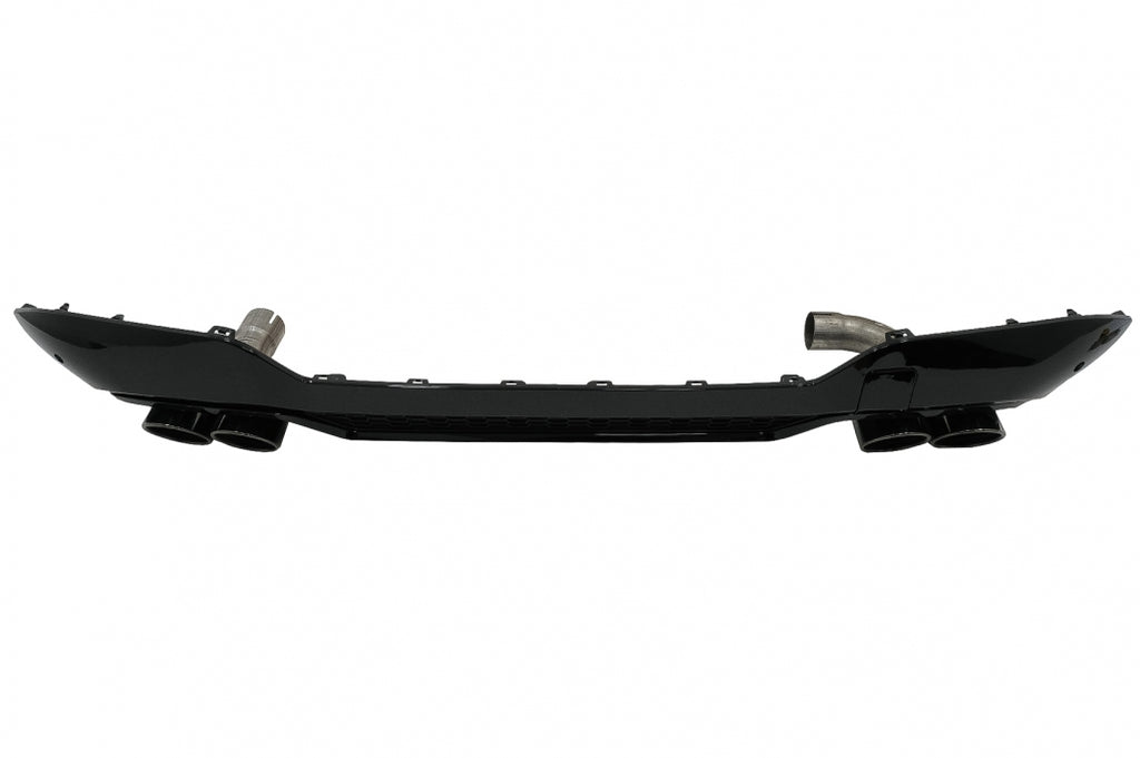 Diffusore Paraurti Posteriore Doppia Uscita con Finalini di scarico BMW X3 G01 LCI M-Sport (2021+) Nero Lucido