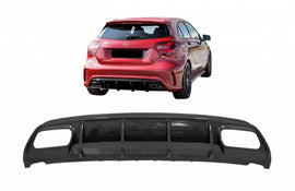 Diffusore Paraurti Posteriore Mercedes W176 Classe A (2013-2018) A45 Facelift Design Carbon Look