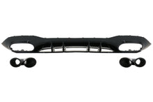 Load image into Gallery viewer, Diffusore Paraurti Posteriore Mercedes Classe A W177 Hatchback (2018+) Nero Con finalini di scarico