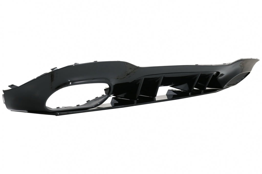 Diffusore Paraurti Posteriore Mercedes Classe A W177 Hatchback (2018+) Nero Con finalini di scarico