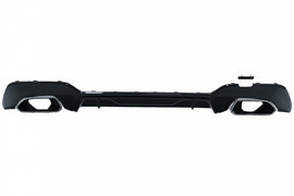 Diffusore Paraurti Posteriore con Finalini di scarico Chrome BMW Serie 3 G20 G28 Sedan G21 Touring (2018+) M340i M Look Nero Lucido