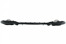 Diffusore Paraurti Posteriore con Finalini di scarico Chrome BMW Serie 3 G20 G28 Sedan G21 Touring (2018+) M340i M Look Nero Lucido