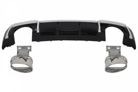 Diffusore Paraurti Posteriore con finali di scarico Audi A3 8V Sline Facelift (2016-2019) Hatchback Sportback RS3 Design Sport paraurti