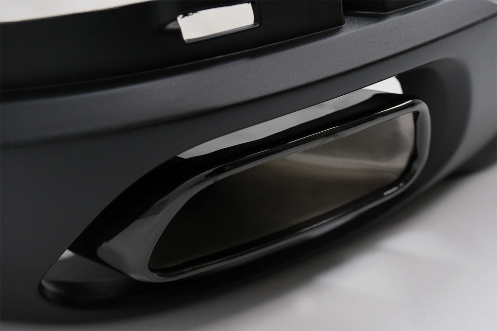 Diffusore Paraurti Posteriore con Square Finalini di scarico BMW X5 F15 (2013-2018) M-Tech V8 Design per Standard Paraurti Posteriore Dark Grey Edition