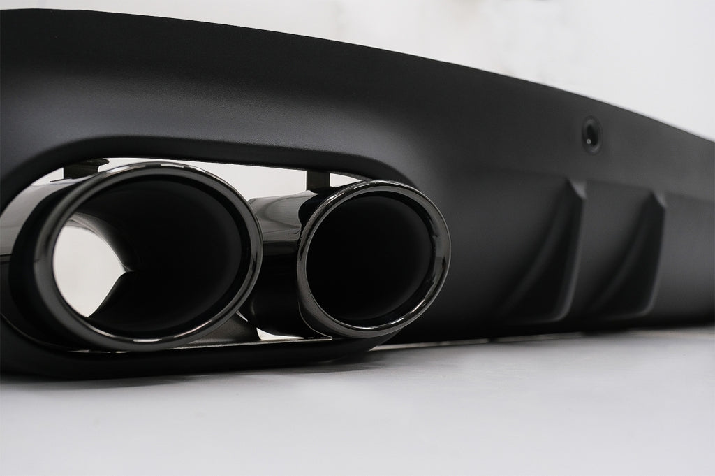 Diffusore Posteriore con Finalini di scarico Nero Mercedes Classe CLS C257 (2018+) CLS53 Design Pacchetto Notte