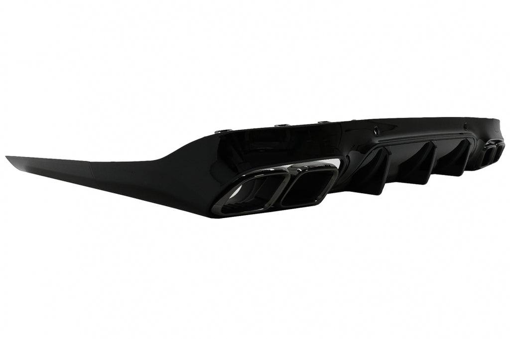 Diffusore Posteriore con finali di scarico neri Mercedes Classe CLS C257 Sport Line (2018 +) CLS63 Design