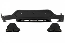 Diffusore Posteriore con finalini di scarico Mercedes GLC Coupe C253 Sport Line (2015-2019) GLC63 Design Nero Tips