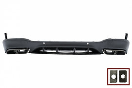 Diffusore Posteriore con finalini di scarico Mercedes GLC X253 SUV (2015-07.2019) Pacchetto Notte Design