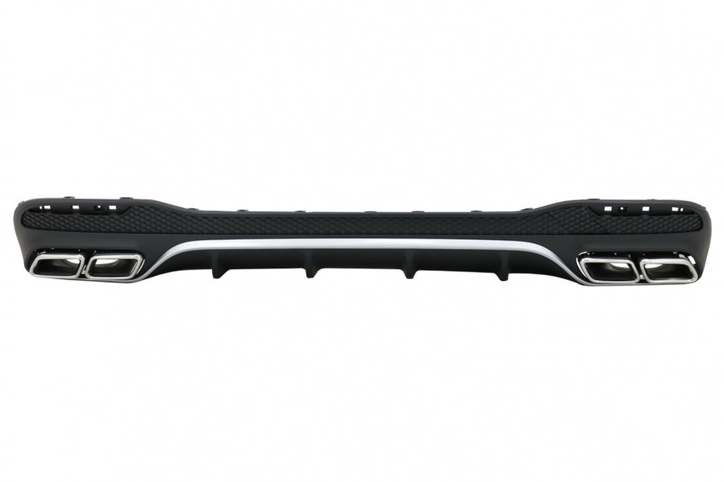Diffusore Posteriore con finalini di scarico Mercedes GLE W166 SUV Sport Line (2015-2018)