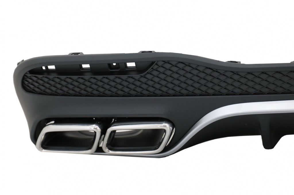 Diffusore Posteriore con finalini di scarico Mercedes GLE W166 SUV Sport Line (2015-2018)