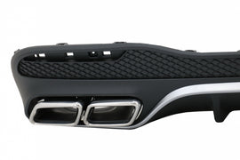 Diffusore Posteriore con finalini di scarico Mercedes GLE W166 SUV Sport Line (2015-2018)