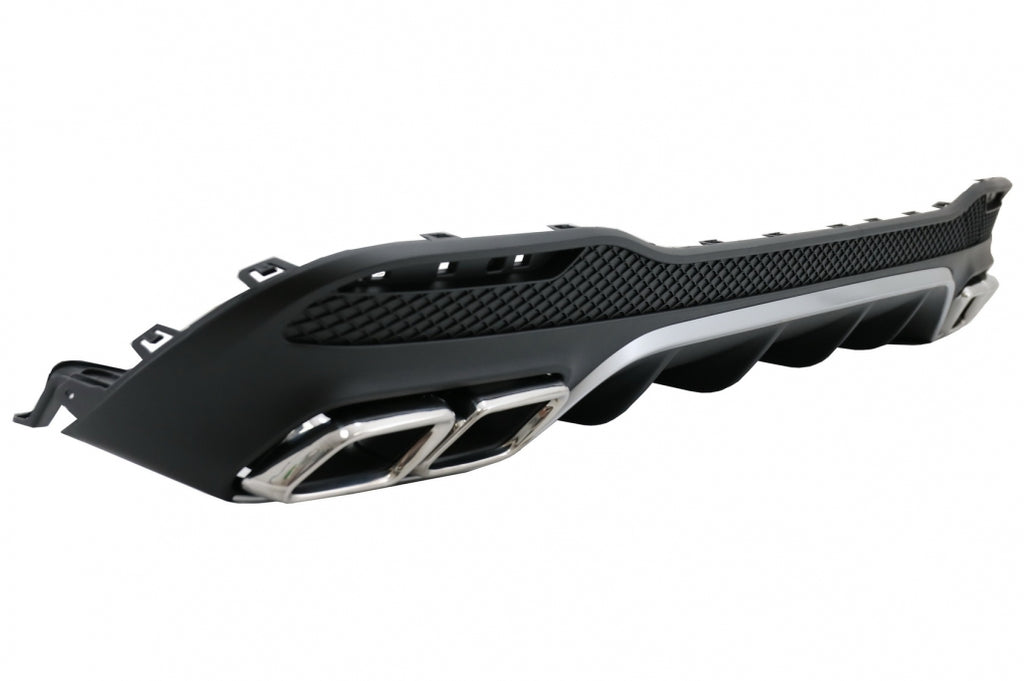 Diffusore Posteriore con finalini di scarico Mercedes GLE W166 SUV Sport Line (2015-2018)